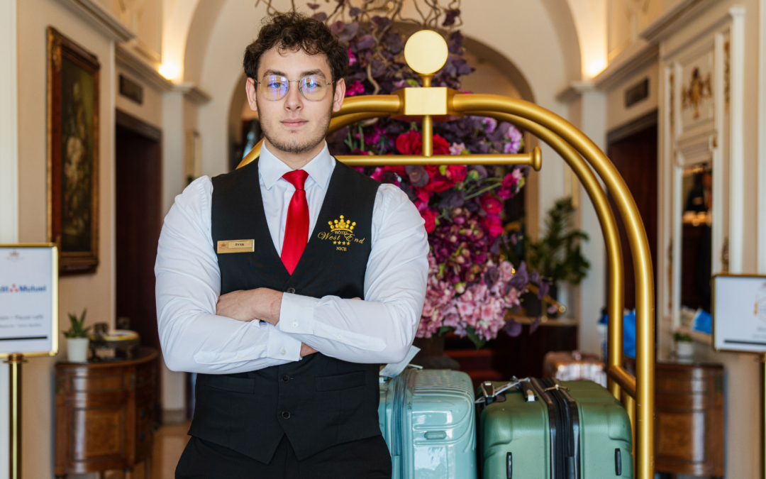 Portrait: Ryan Rachello, baggage handler at the West End Hotel